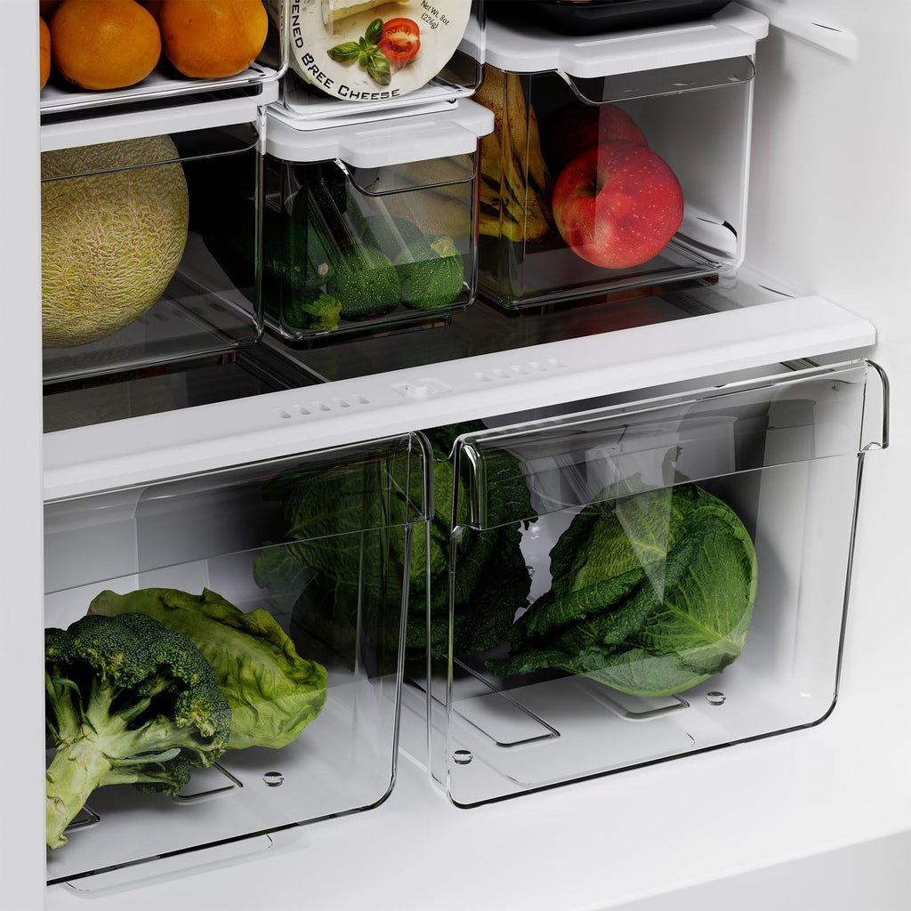 TCL 11.6 Cu Ft Counter-Depth Refrigerator with Freezer in Silver, Frost Free Energy Efficient Fridge for Dorm, Apartment, Kitchen, Garage & Office