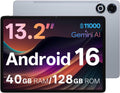 13 Inch Android 16 Tablet, 40GB+128GB+2TB Expand, 1600*2240 90Hz 𝟐𝐊 IPS Display, 11000mAh Battery+ 20W Fast Charging, Octa-Core Processor, Wi-Fi & BT5.0, GPS, Large Screen Tablet with Case