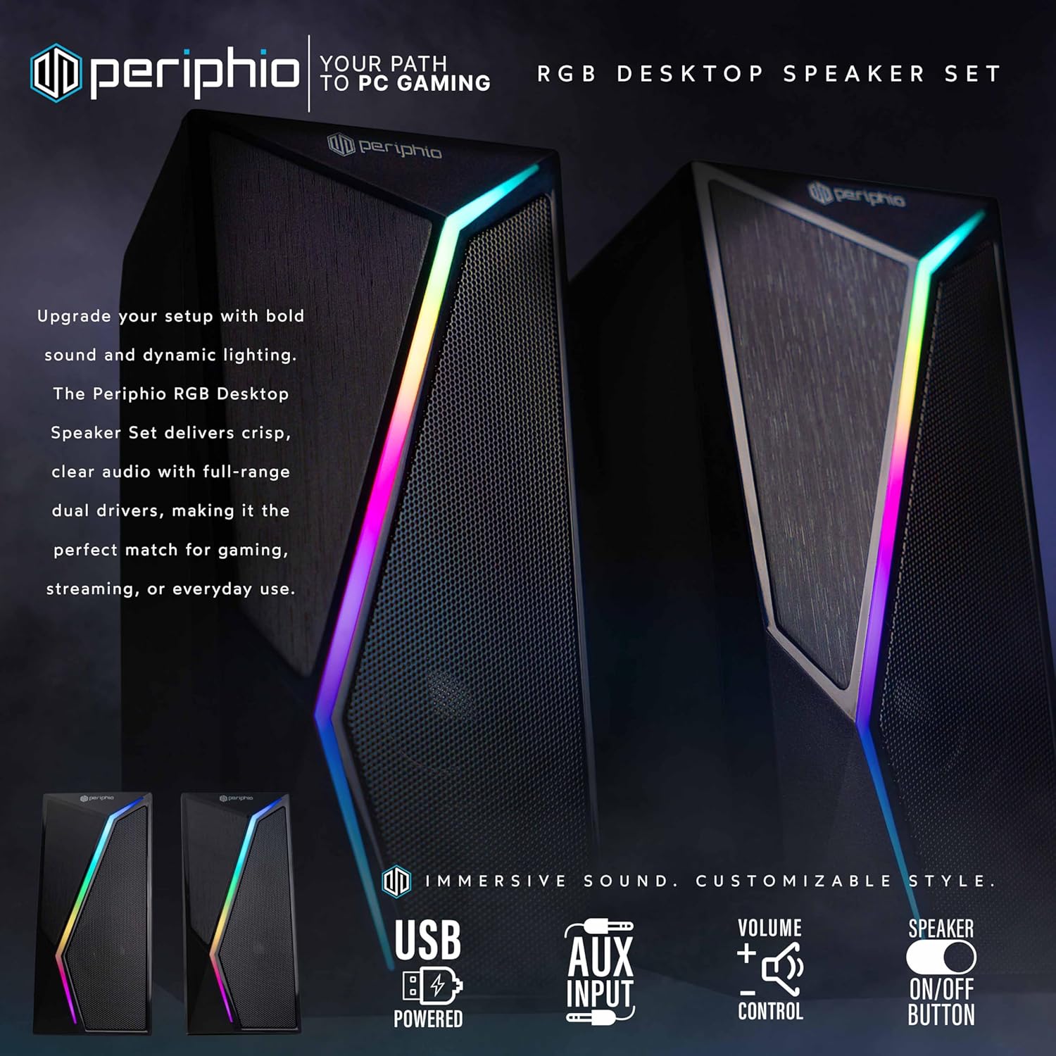 Dell Optiplex Computer PC w/RGB Lighting | Windows 11 Pro | Ultra Fast Intel i5-8500 | 16GB RAM 1TB SSD | New Dual 24" LCDs | RGB Speakers + Webcam | 5G WiFi + BT (Renewed)
