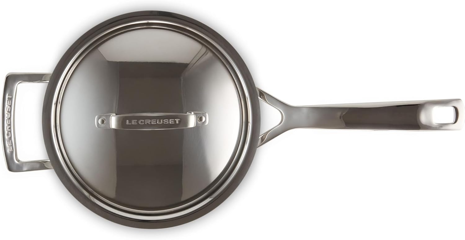 Le Creuset Stainless Steel Classic 3-Ply Saucepan, 3qt