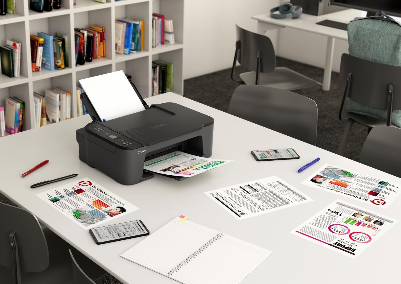 Canon PIXMA TS3720 - Wireless All-in-One Home Office Printer, Copier, Scanner, Mobile Friendly, Black