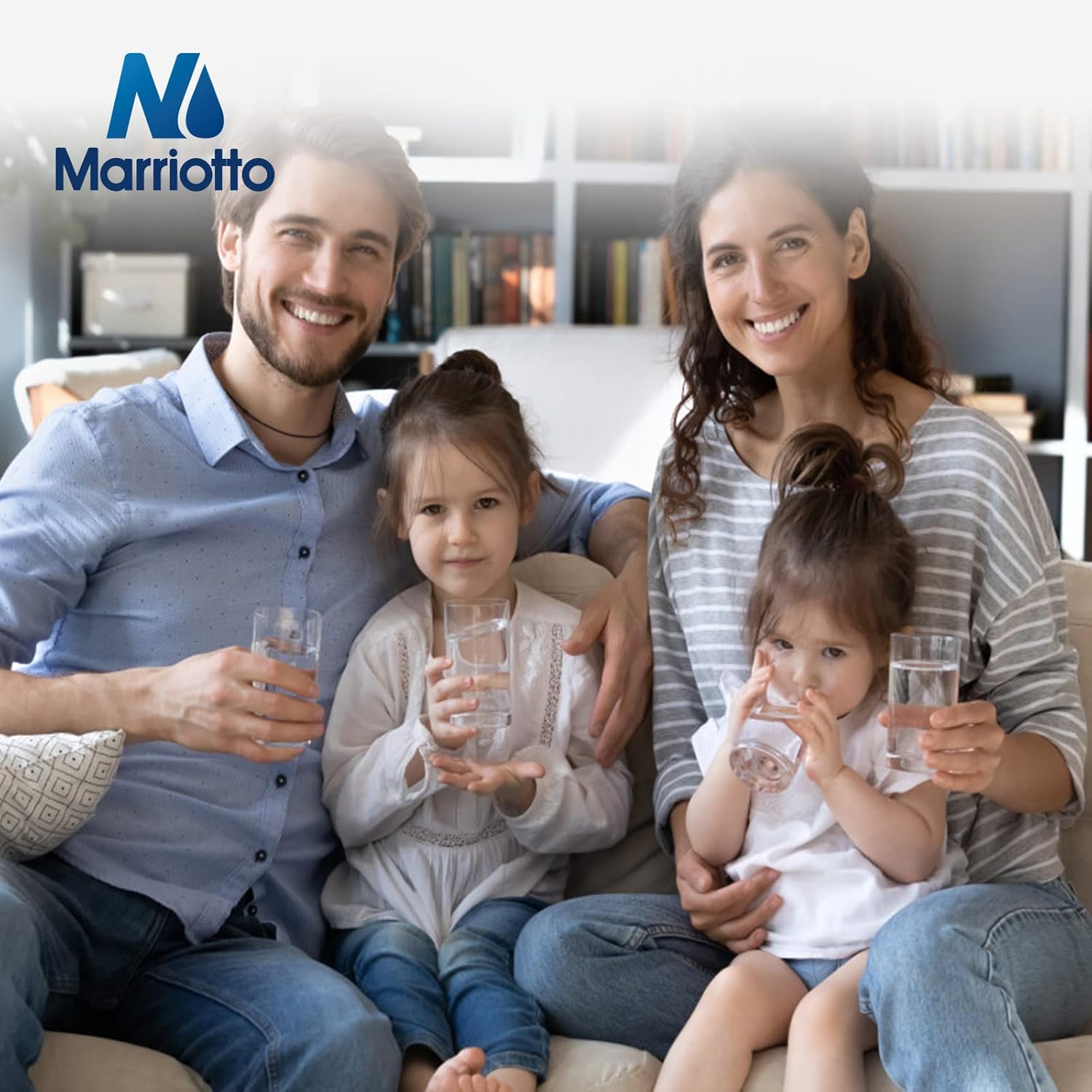 MARRIOTTO Water Filter Compatible with XWFE (Built-in CHIP), Replacement for GE XWFE, XWF Refrigerator Water Filter Pack of 3