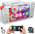 Car Radio for Toyota Camry 2006 2007 2008 2009 2010 2011, 8-inch Touch Screen Car Stereo Support CD/DVD,CarPlay&Android Auto, Bluetooth5.2&Voice Control, Backup Camera& SWC