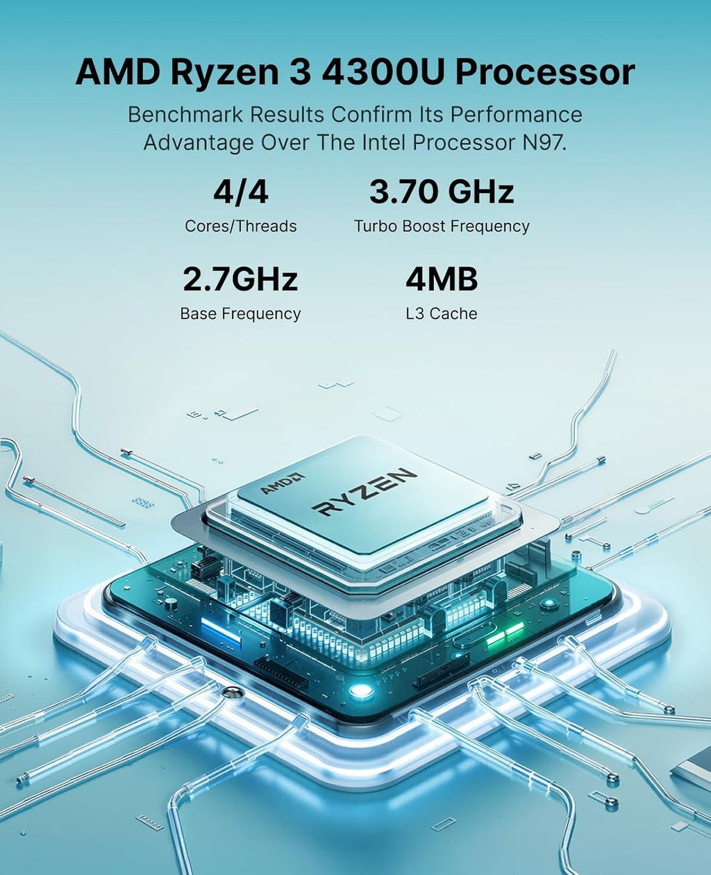ACEMAGIC K1 Mini PC AMD Ryzen 4300U 16GB DDR4 1TB SSD Mini Computers (Turbo 3.7GHz), Win 11 Pro Radeon 4K Triple Display Desktop Computers 3.2USB-C Max 28W, VESA GbE/WiFi/BT Education/Business Office