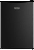 Emerson CR2700B-A Compact Refrigerator 2.7 Cu Ft, ENERGY STAR Mini Fridge with Adjustable Thermostat, Reversible Door, Glass Shelves, Manual Defrost, Black