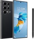 C24 Ultra Unlocked Phones, Android 14.0 Cell Phone, 6800mAh Battery Fast Charging Mobile Phone, 5G Smartphone, 8GB+256GB Dual SIM Dual Standby, Unlocked Phones with Tool Pen (Black)