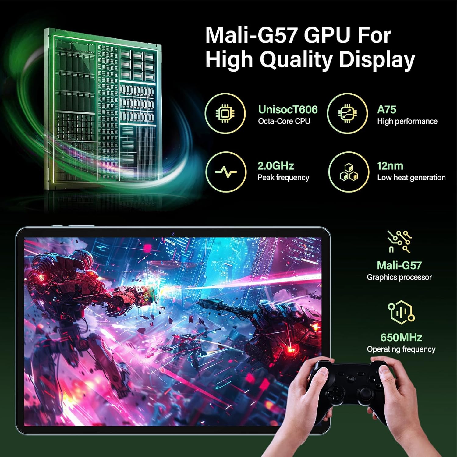 Android Tablet with Keyboard, 2026 Upgraded Android 16 tablet with 24GB+256GB+2TB Expand, 10 inch Tablet PC with 8-Core, Gemini AI, WiFi, 8000mAh, GPS, 2-in-1 Tablet with Case/Mouse/Stylus(Black Case)