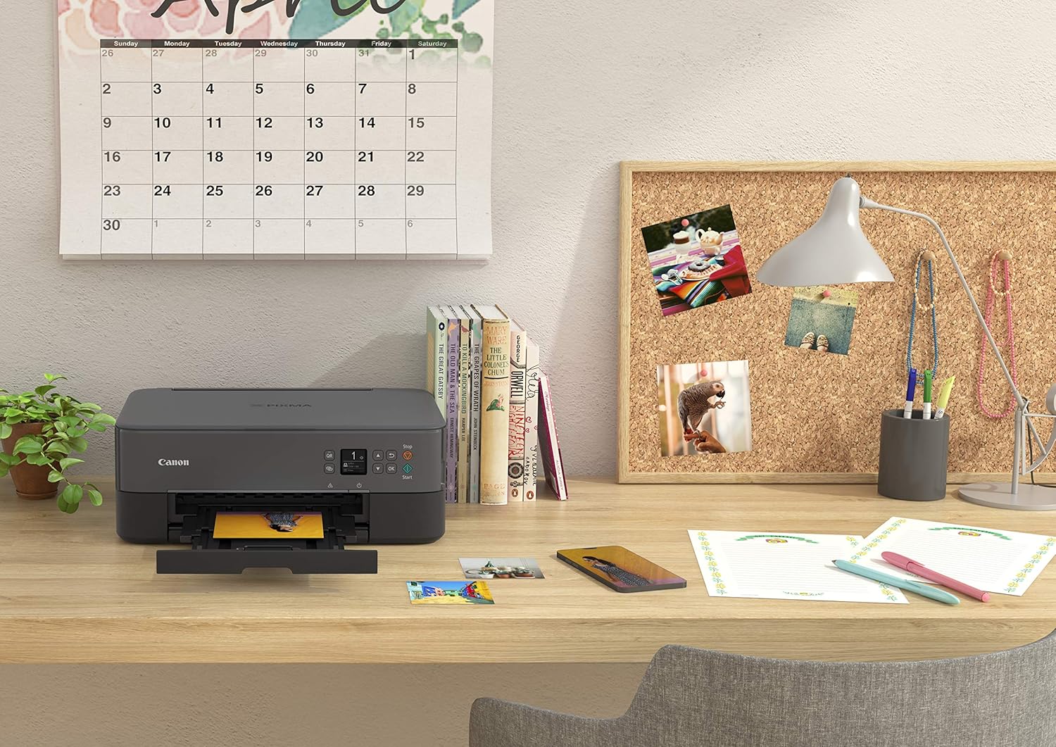 Canon TS5320 All in One Wireless Printer, Scanner, Copier with AirPrint, Black, Amazon Dash Replenishment Ready