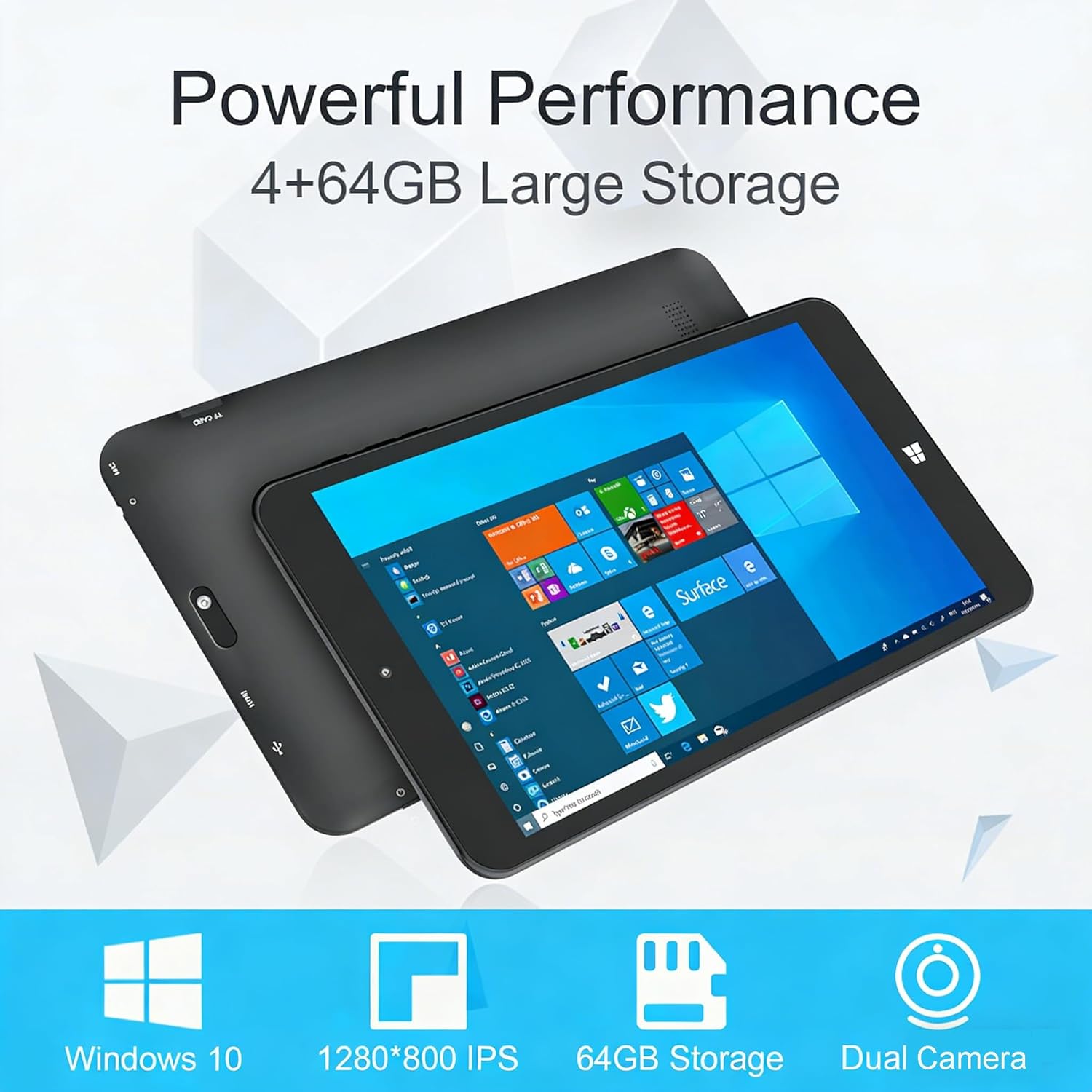 8 Inch Windows Tablet .4GB RAM 64GB ROM Windows 10 Home Tablets Computer
