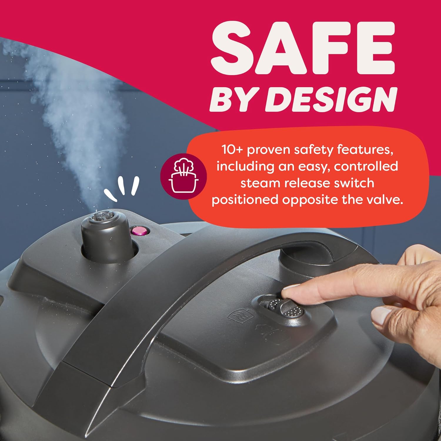 Instant Pot Dual Action 8‑in‑1 Multi-Cooker with Serve Together™ Smart Timing, 4Qt Pressure Cooker & 2Qt Rice Cooker, Cook Mains & Sides Together, Fast Cooking, PFAS-Free Pot*, Sauté, Slow Cook, Black