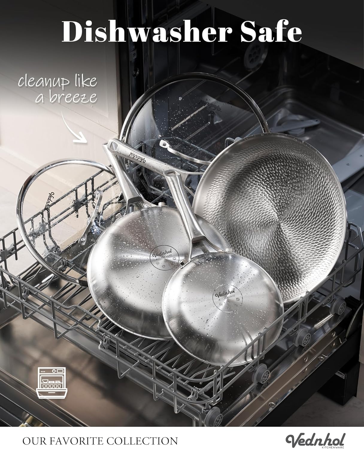 Titanium Pans set with 2Lids,8+10+12Inch Pure Titanium Hammered Upgarde Pro Non-Toxic Skillet for Cooking, PFAS/PFOA/PTFE Free Cookware, Dishwasher&Oven Safe, Kitchen Induction Compatible