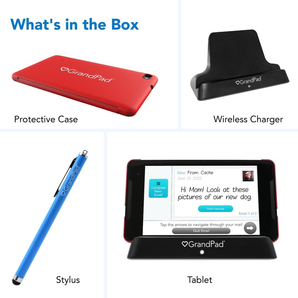 GrandPad Easy to Use Tablet & Phone for Seniors Locked - Not Compatible with Other Wireless Carriers - Requires a Plan