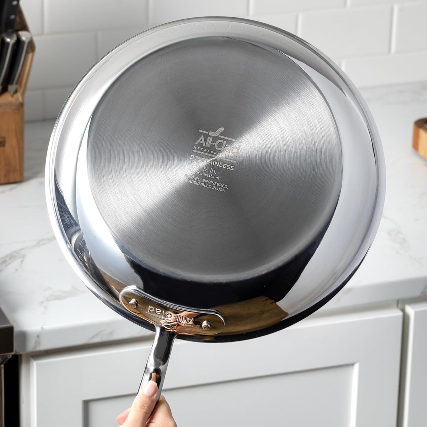 All-Clad D3® Stainless Steel 1.5 Quart Sauce Pan With Lid- Made in the USA- The Original Bonded Professional Cookware- Oven Safe & Induction Compatible