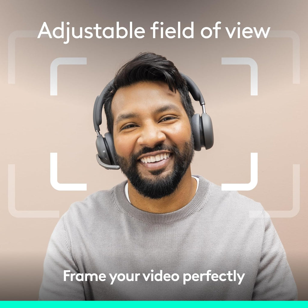 Logitech Brio 4K Webcam, Video Calling, Noise-Cancelling mic, HD Auto Light Correction, Wide Field of View, Windows Hello Works with Microsoft Teams, Zoom, Google Meet, PC/Mac/Laptop/MacBook/Tablet