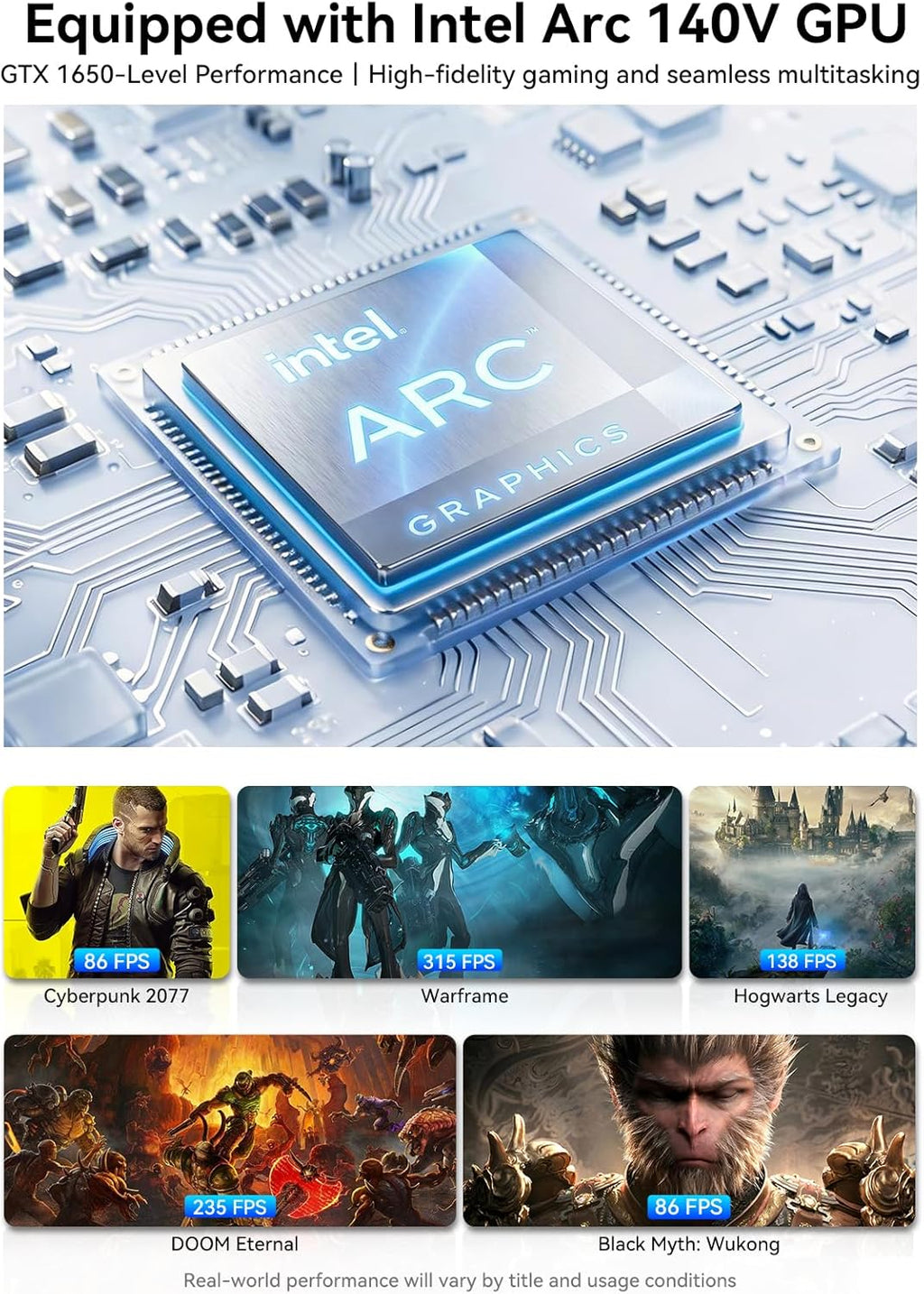 GMKtec AI Mini PC Gaming Desktop Computer Intel Core Ultra 7 256V (8C/8T Turbo 4.8 GHz) (Beats i9-13900HK/ R7 8745HS), NPU/GPU: 115 Tops, Intel ARC 140V, 16GB LPDDR5X, 1TB SSD, 5GbE LAN, Dual USB4