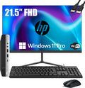 HP ProDesk 600 G3 Desktop Mini Business PC with 21.5" FHD Monitor, Intel Quad Core i5-6500T, 16GB DDR4 RAM, 256GB SSD, DisplayPort, WiFi, BT, Windows 11 Pro(Renewed)