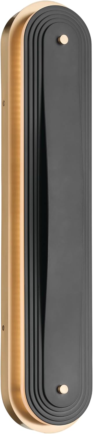 Kichler Tauri 24.5 Inch Modern Medium LED Sconce Wall Light, in Champagne Bronze, Wall Mount Vertically or Horizontally, (24.5" H x 5.25" W), 52811CPZLED
