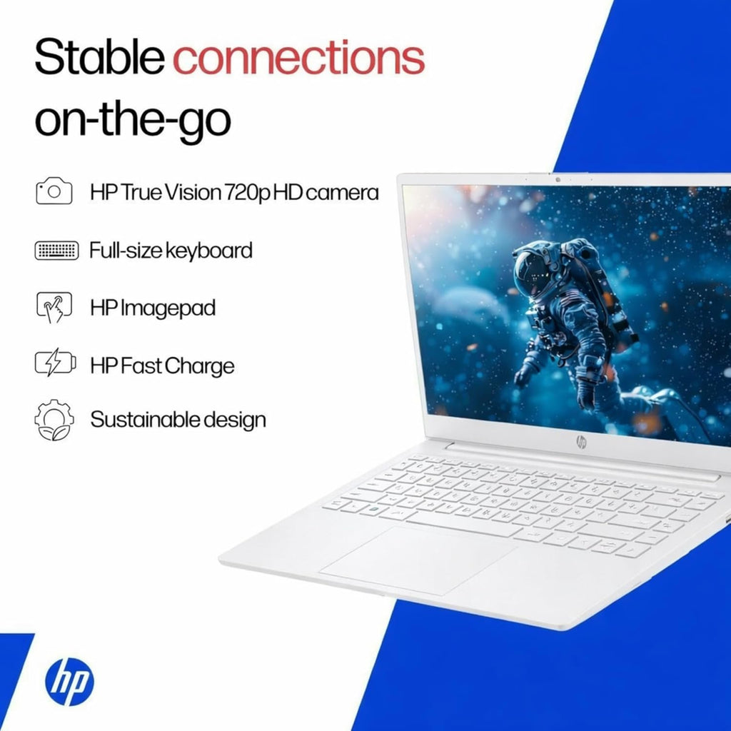 HP 16GB RAM Student and Home Laptop with Microsoft 365, 64GB SSD, Fast Intel Core, Win 11 w/o Earbuds – Perfect for Work & Play