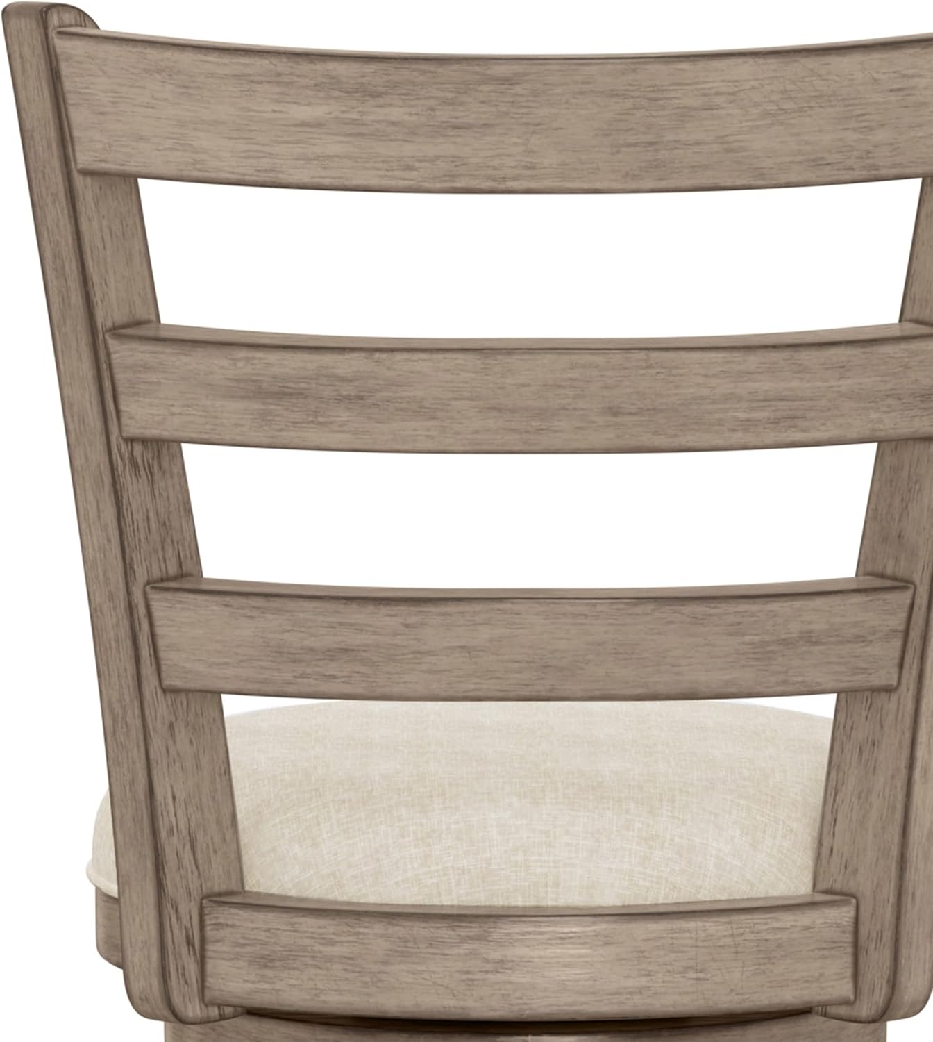Hillsdale Laymon Modern Wood Bar Height Swivel Stool, Gray Brown
