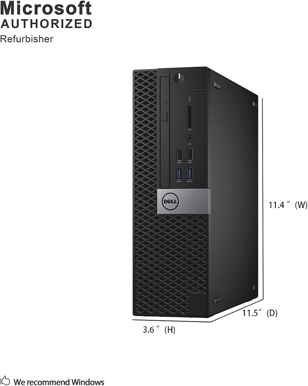 Dell OptiPlex 7040 Small Form Factor PC, Intel Quad Core i7-6700 up to 4.0GHz, 16G DDR4, 512G SSD, Windows 11 Pro (Renewed)