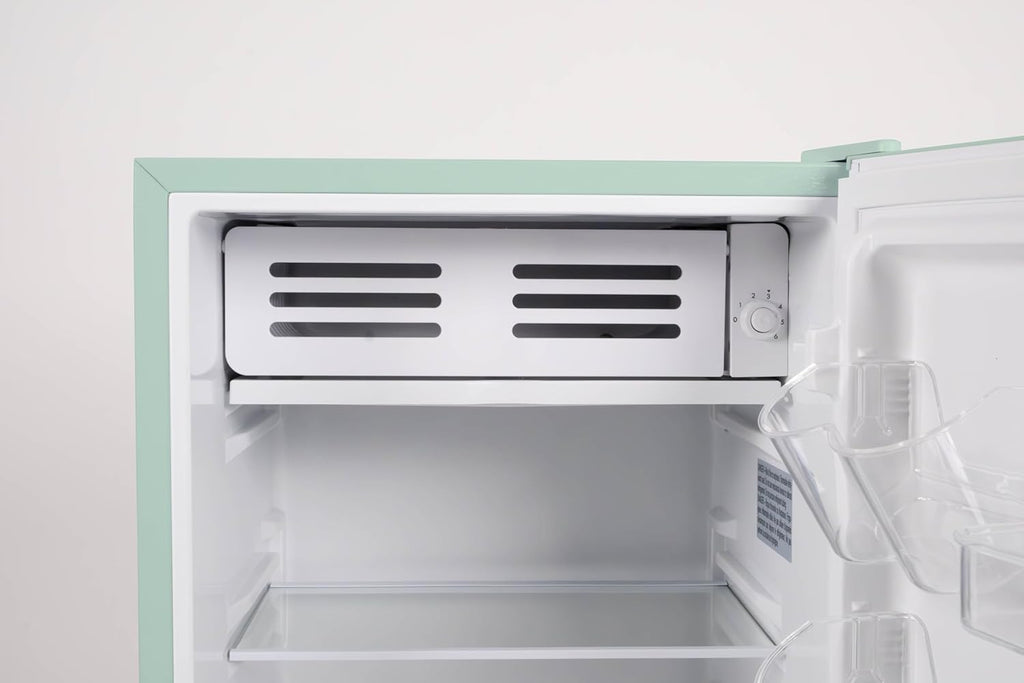 Frigidaire Refrigerator-Retro Mini Fridge Energy Saving-Adjustable Thermostat Control- Ideal for Dorm, Office, RV, Garage, Apartment 3.1 Cu Ft, GREEN