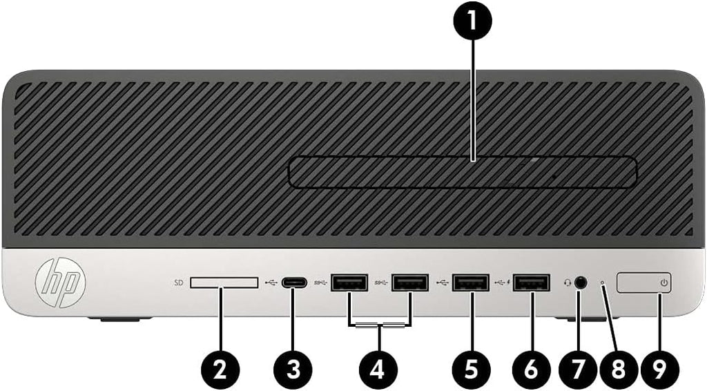 HP ProDesk 600G5 SFF Desktop Computer PC, 600G5 Computer 9th Processor, 32GB RAM 1TB Solid State Drive, USB WiFi, Bluetooth, Windows 11 (Renewed)