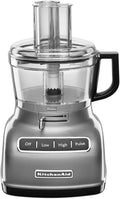 KitchenAid RKFP0722CU 7-Cup Food Processor with Exact Slice System - Contour Silver (Renewed)