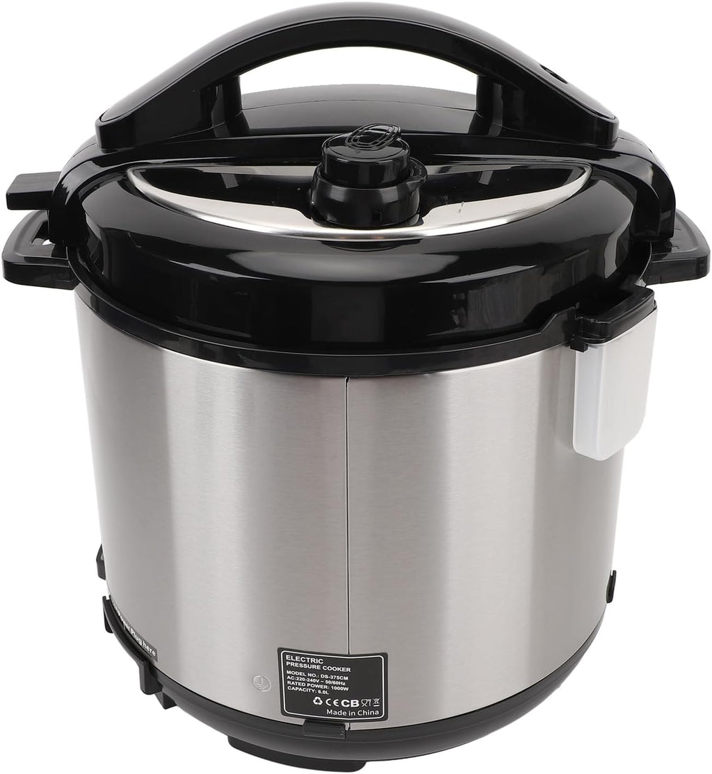 ZJchao Electric Pressure Cooker Multi Cooker 16 in 1 Stainless Steel 6L 1000W Smart Programmable Kitchen Appliance for Family Cooking Meals (US Plug 110V)