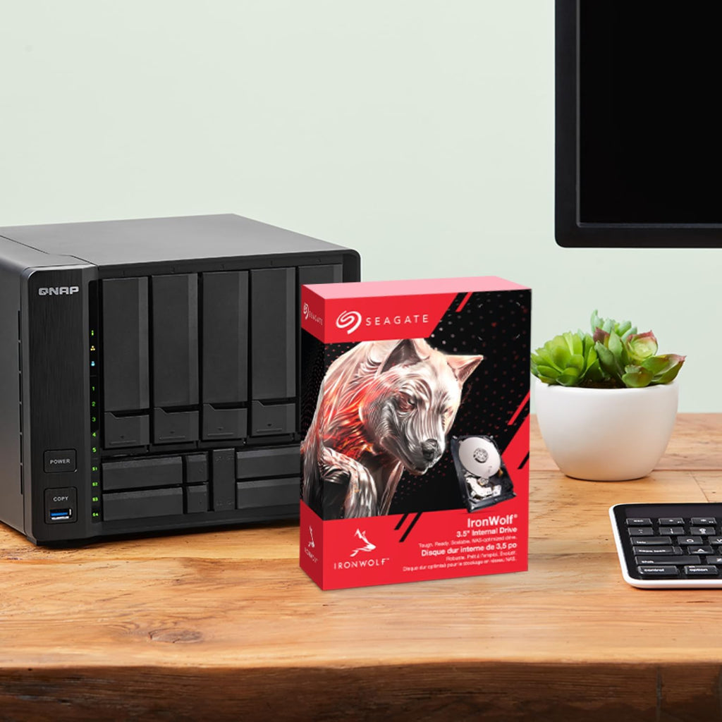 Seagate IronWolf 8TB NAS Internal Hard Drive HDD – 3.5 Inch SATA 6Gb/s 7200 RPM 256MB Cache for RAID Network Attached Storage – Frustration Free Packaging (ST8000VNZ04/N004)
