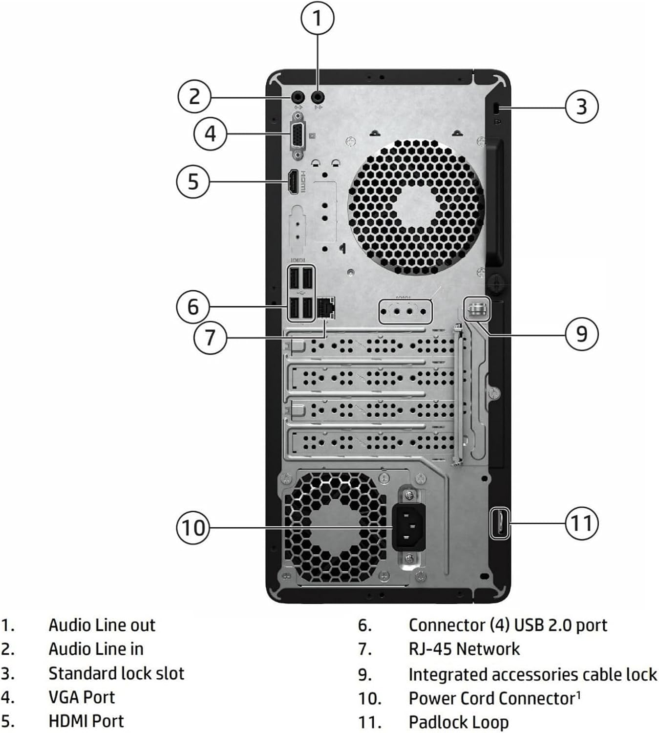 HP Desktop Computer Tower PC, Intel Quad-Core I3-13100 (3.4GHz), 8GB RAM, 256GB PCIe SSD, WiFi Adapter, VGA, HDMI, RJ-45, Mouse Included, Windows 11 Home, Ideal for Home Office, Business & Student