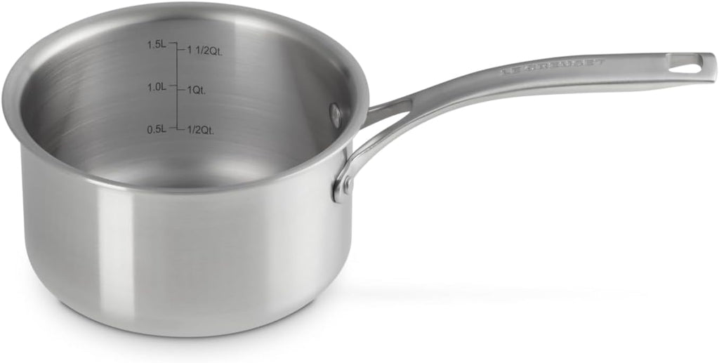 Le Creuset Stainless Steel Essential Saucepan, 2qt
