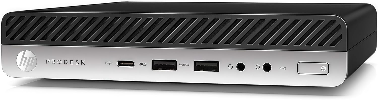 HP EliteDesk 800 G4 Mini Business Desktop Computer, Intel Core i5-8500 PC, 8GB DDR4 RAM, 256GB NVMe SSD, WiFi, Bluetooth, Keyboard & Mouse, Win11 Pro (Renewed)