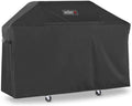Weber Premium Outdoor Grill Cover – Water‑Resistant Weather‑Protective Grill Cover for Genesis 300 Series (3 Burners) Gas Grills, Durable Black Fabric with Secure Fastening Straps