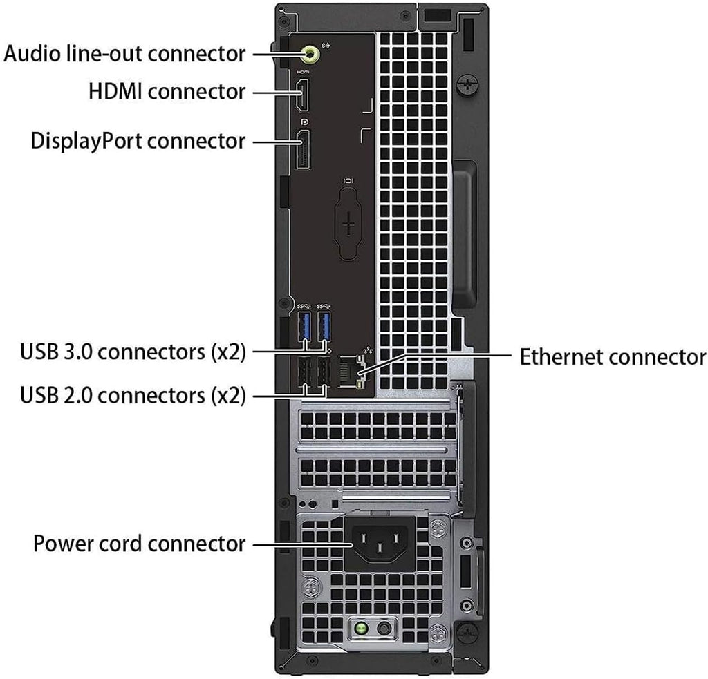 Dell OptiPlex 3050 SFF Business Desktop Computer, Intel Core i5-7500, 8GB RAM, 250GB SSD, WiFi, Keyboard & Mouse, Professional Compact PC, Windows 11 Pro (Renewed)
