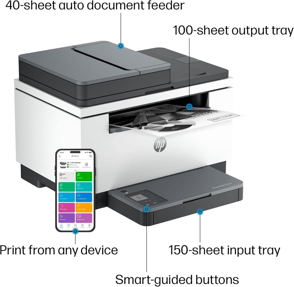 HP LaserJet MFP M235sdw All-in-One Laser Wireless Printer, Scan/Copy, Black & White, Duplex, Best-for-Office