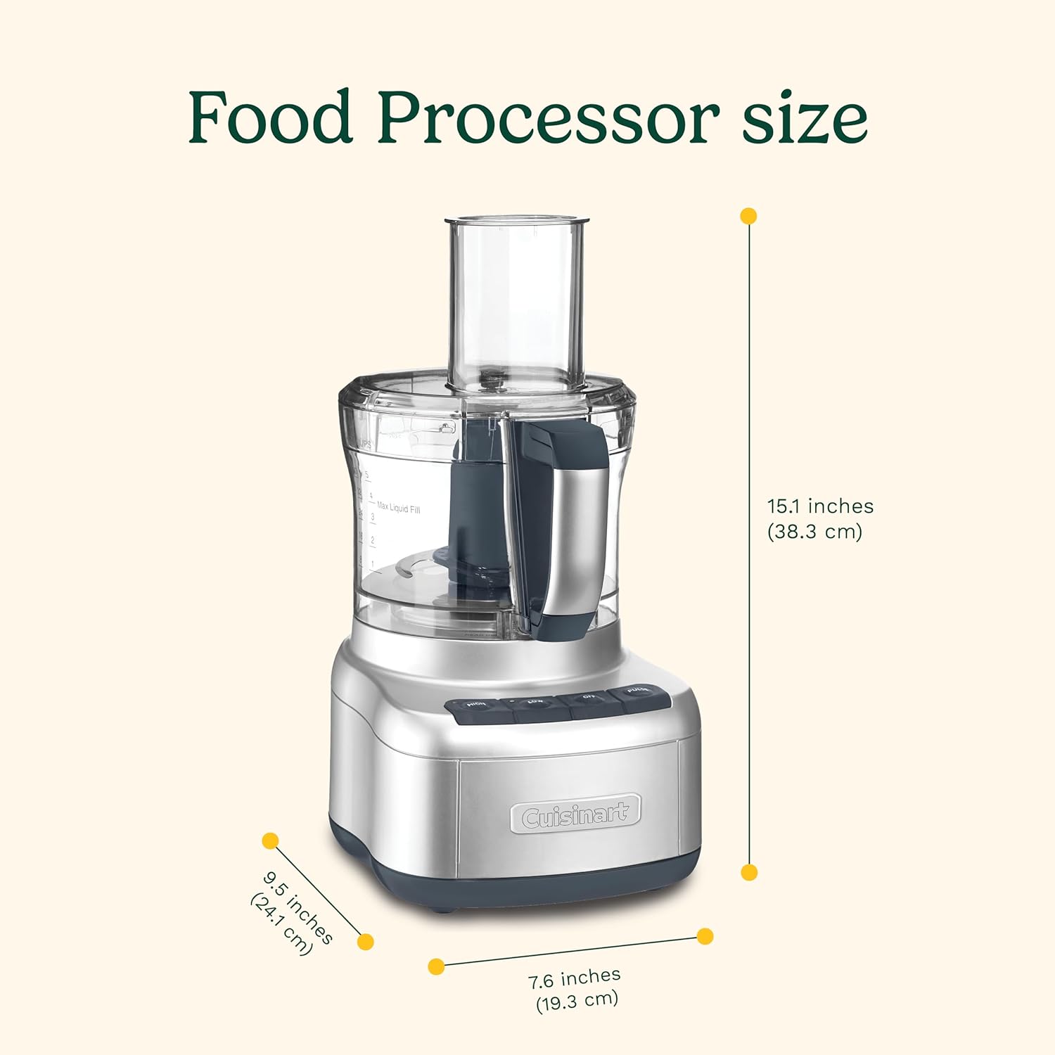 Cuisinart 8 Cup Food Processor - Silver