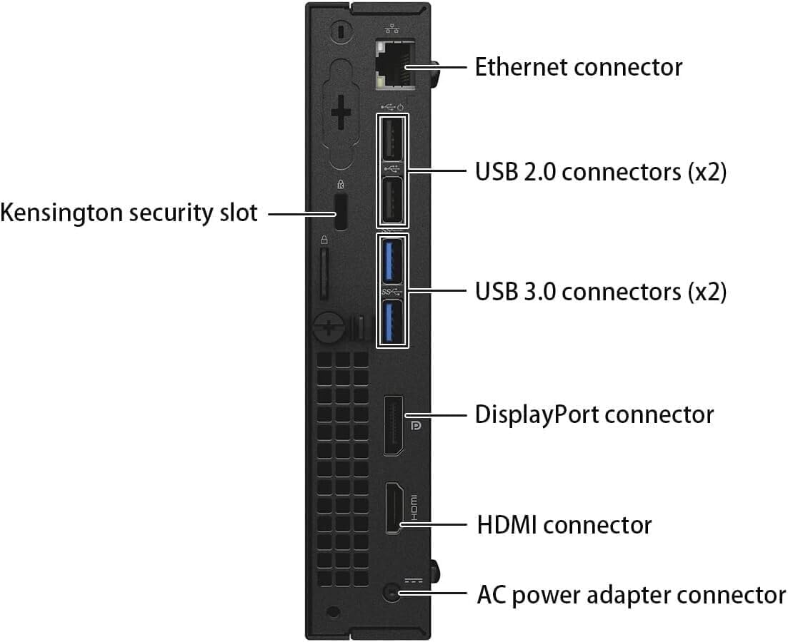 Dell Optiplex 3040 Micro Mini Desktop Computer PC with 24" Monitor, Quad-Core i5-6500, 8GB RAM, 256GB SSD, WiFi, Bluetooth, Keyboard & Mouse, Windows 11 Pro (Renewed)