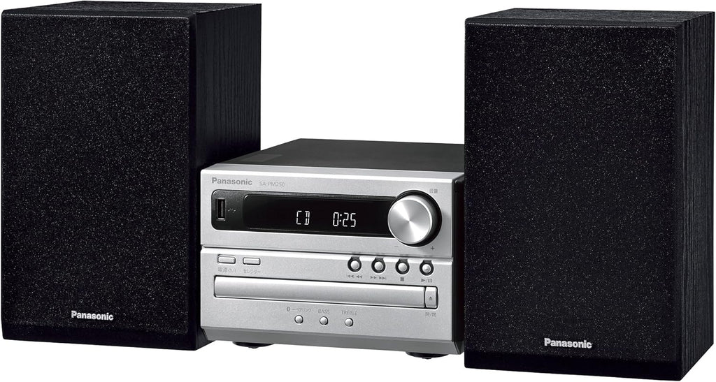 Panasonic CD Stereo System USB Memory / Bluetooth Correspondence Silver SC-PM250-S
