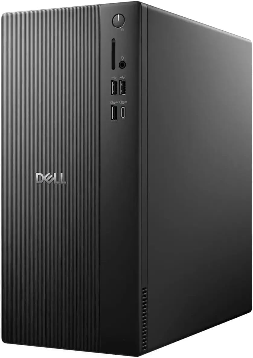 Dell Ect1250 Tower Desktop PC – Intel Core Ultra5225 (10‑Core) | 32GB DDR5 RAM | 1TB NVMe SSD | Intel UHD Graphics | Bluetooth & Wi-Fi 6 | Windows 11 Pro | Keyboard & Mouse | Black