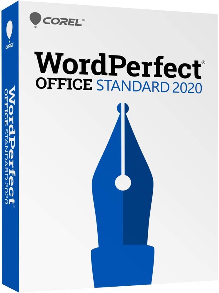 Corel WordPerfect Office 2020 Standard | Word Processor, Spreadsheets, Presentations | Newsletters, Labels, Envelopes, Reports, Fillable PDF Forms, eBooks PC Disc Old Version