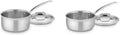 Cuisinart MultiClad Pro Stainless Steel 2-Quart Saucepan with Cover & MultiClad Pro Stainless Steel 1-1/2-Quart Saucepan with Cover