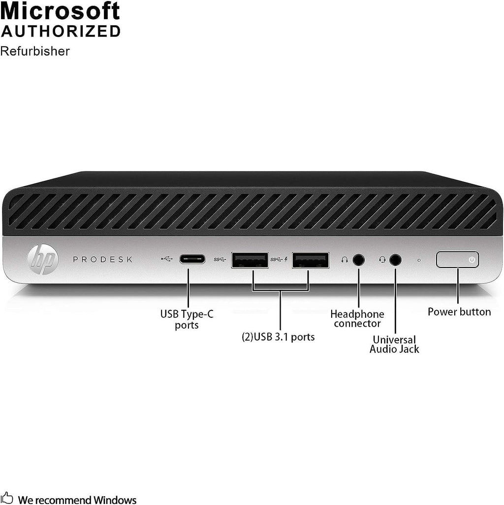 HP ProDesk 600 G3 Desktop Mini Business PC with 21.5" FHD Monitor, Intel Quad Core i5-6500T, 16GB DDR4 RAM, 256GB SSD, DisplayPort, WiFi, BT, Windows 11 Pro(Renewed)
