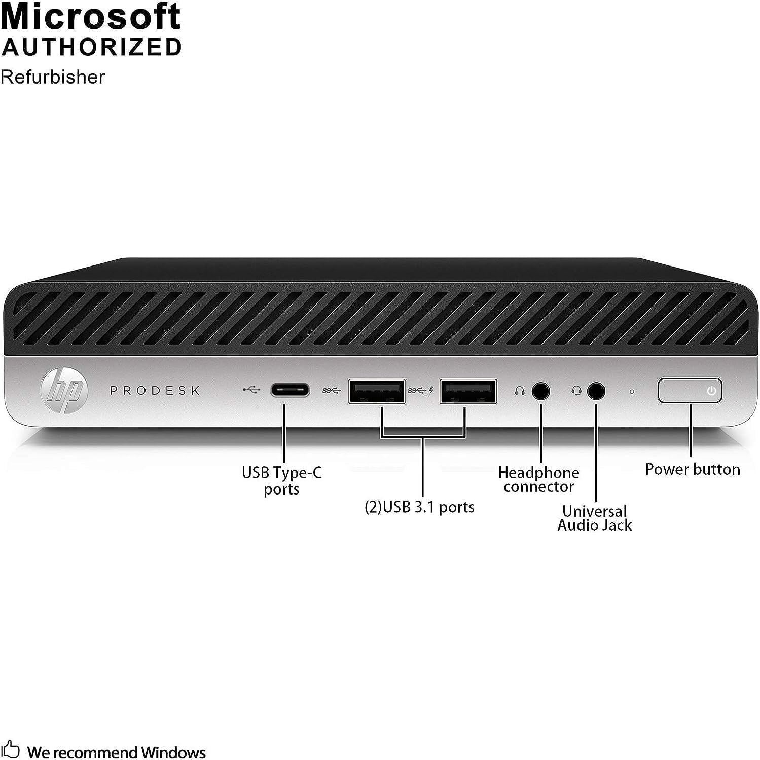 HP ProDesk 600 G3 Desktop Mini Business PC with 21.5" FHD Monitor, Intel Quad Core i5-6500T, 16GB DDR4 RAM, 256GB SSD, DisplayPort, WiFi, BT, Windows 11 Pro(Renewed)