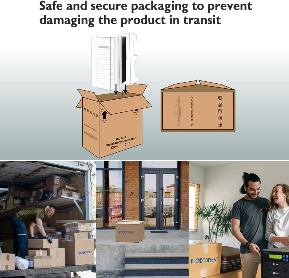 24X SATA 1 to 5 CD DVD M-Disc Supported Duplicator Writer Copier Tower with Free DVD Video Copy Protection
