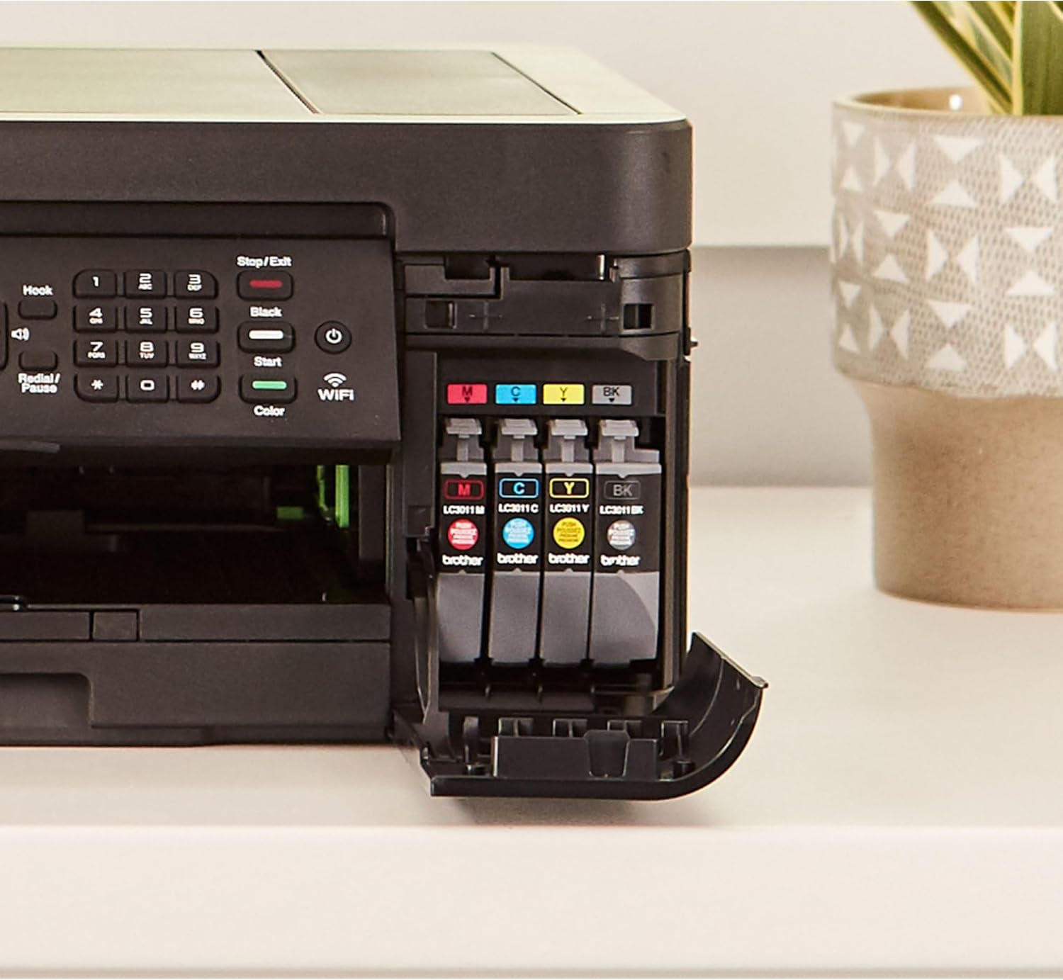 Brother® International Compact MFC-J497DW Wireless Color Inkjet All-In-One Printer