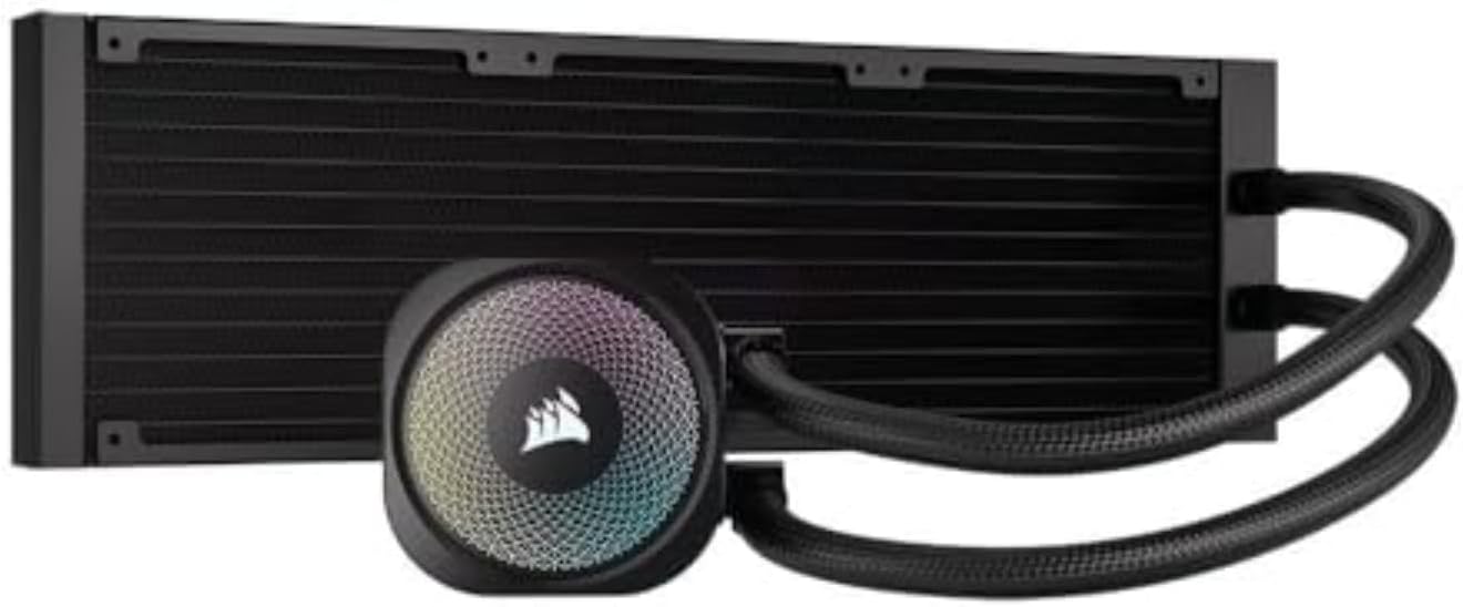 CORSAIR Nautilus 360 RS ARGB Liquid CPU Cooler – 360mm AIO – Low-Noise – Direct Motherboard Connection – Daisy-Chain – Intel LGA 1851/1700, AMD AM5/AM4 – 3X RS120 ARGB Fans Included – Black