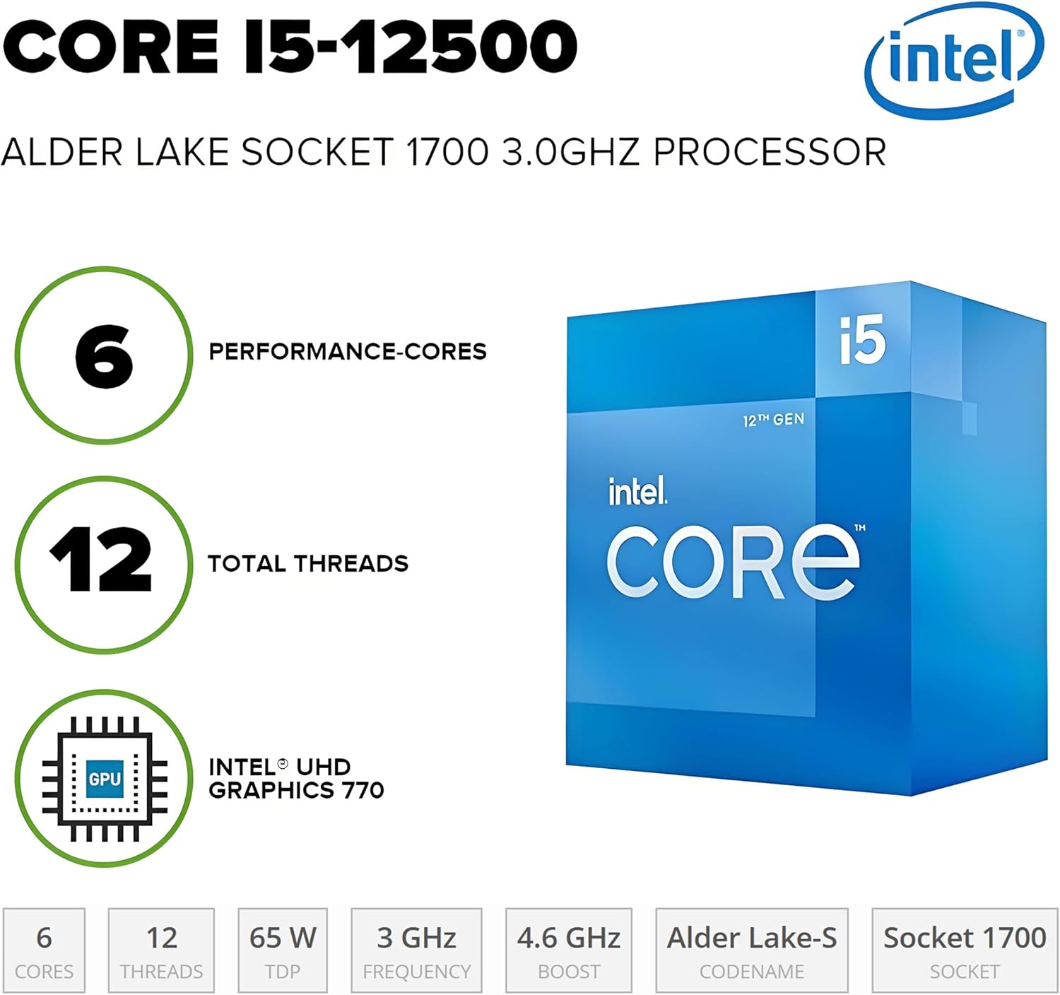 HP Desktop Computer Tower PC | Intel 6-Core i5-12500 | 8GB RAM + 256GB PCIe SSD | Complete Setup with WiFi, Bluetooth, Keyboard & Mouse | Windows 11 Home| Ideal for Home Office, Business & Student