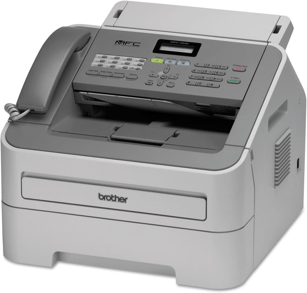 Brother Printer MFC7240 Monochrome Printer with Scanner, Copier and Fax,Grey, 12.2" x 14.7" x 14.6"