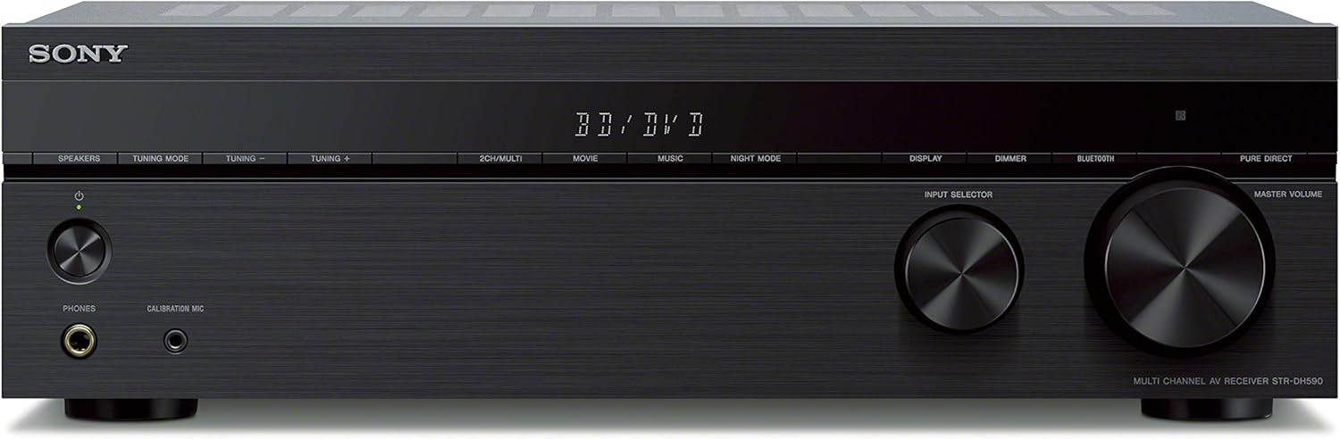 Sony STRDH590 5.2 multi-channel 4k HDR AV Receiver with Bluetooth (Renewed)