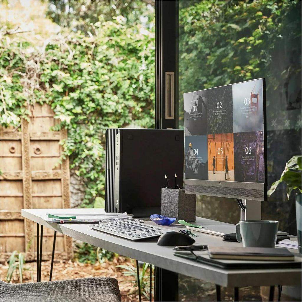 HP Desktop Computer Elite SFF G9| 6-core 5GHz Ryzen-5 Processor(1.3 Times Faster Than Intel i7-1255U) | 16GB DDR5 RAM, 512GB SSD| WiFi| Bluetooth| HDMI, USB, RJ-45| Windows 11 Pro| W/Wired KB & Mouse